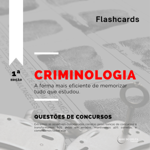QUESTÕES DE CRIMINOLOGIA