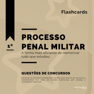 QUESTÕES DE PROCESSO PENAL MILITAR